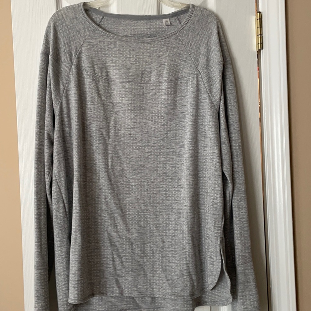 Victoria Secret VS sport cut out back long sleeve waffle top